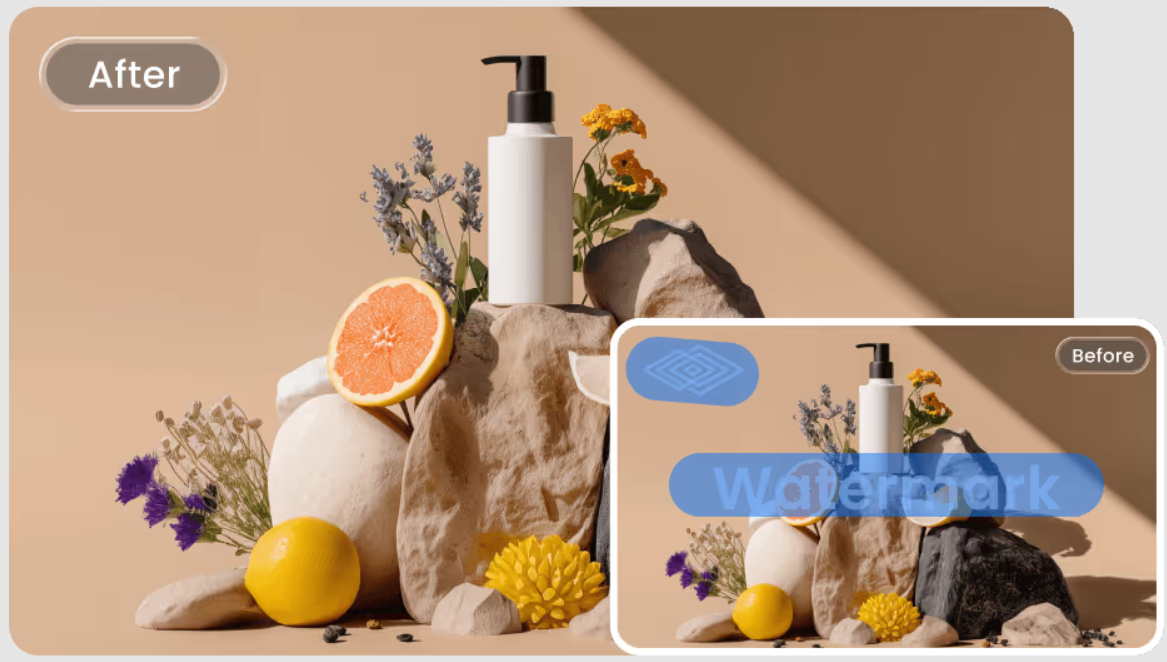 Outdated overlay selected for authorized removal from an owned marketing image