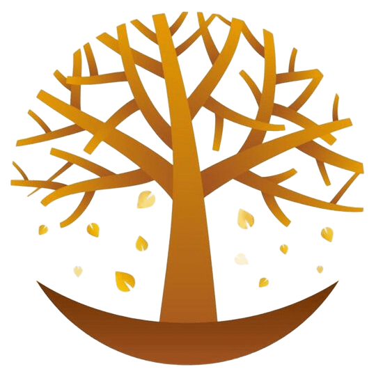 Tree emblem isolated on transparency