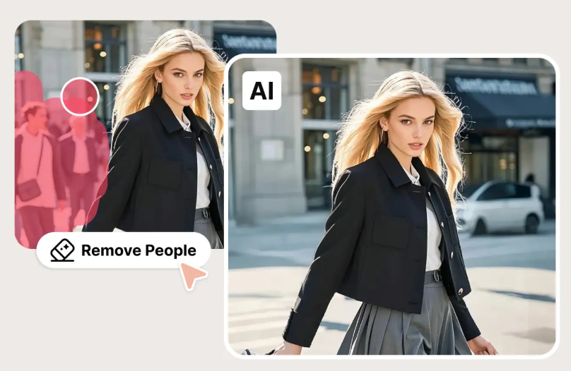Automatic and manual person selection interface in PxBee